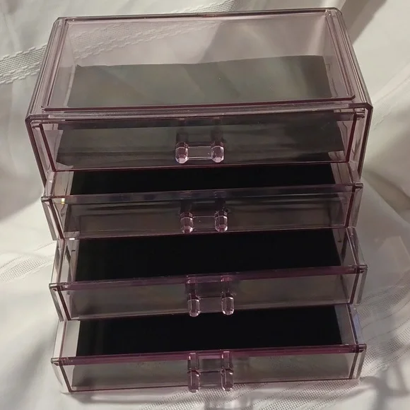 Sorbus Transparent Purple Storage Drawer - Picture 3 of 3